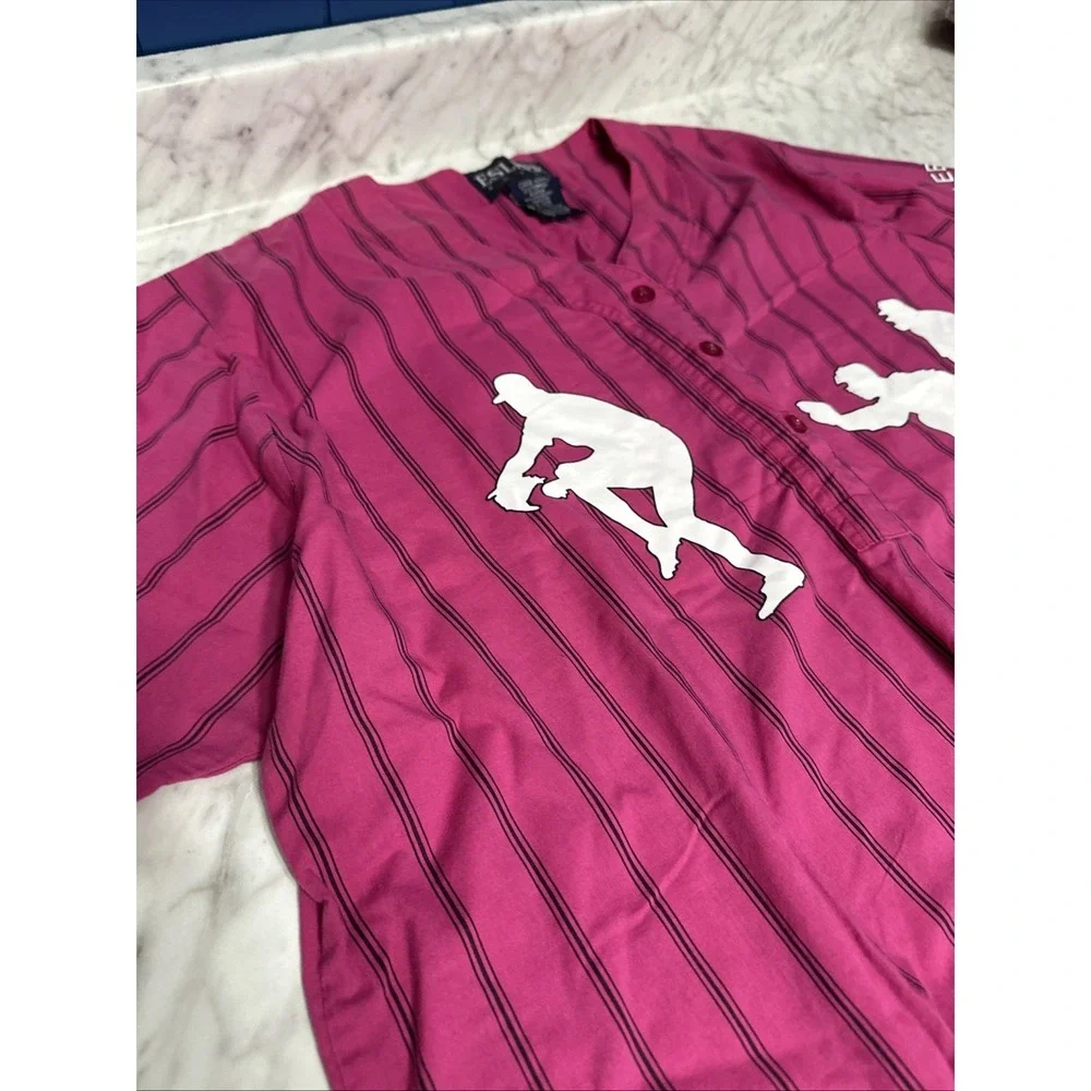 ESLEEP Boxer Pajamas VINTAGE 90s Baseball 12